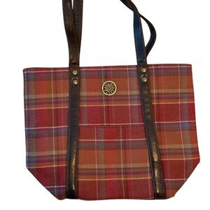Longaberger plaid purse